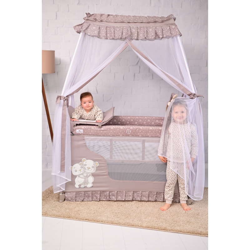 Patut pliabil stil baldachin Magic Sleep, cu accesorii, String