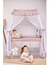 Patut pliabil stil baldachin Magic Sleep, cu accesorii, String