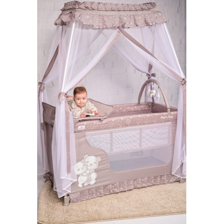 Patut pliabil stil baldachin Magic Sleep, cu accesorii, String
