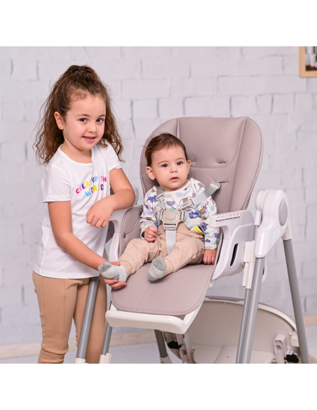 Scaun de masa si leagan electric, Camminando, Beige,10090040001