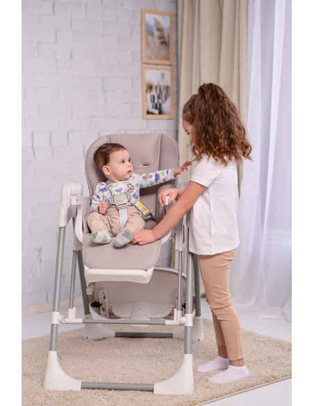 Scaun de masa si leagan electric, Camminando, Beige,10090040001