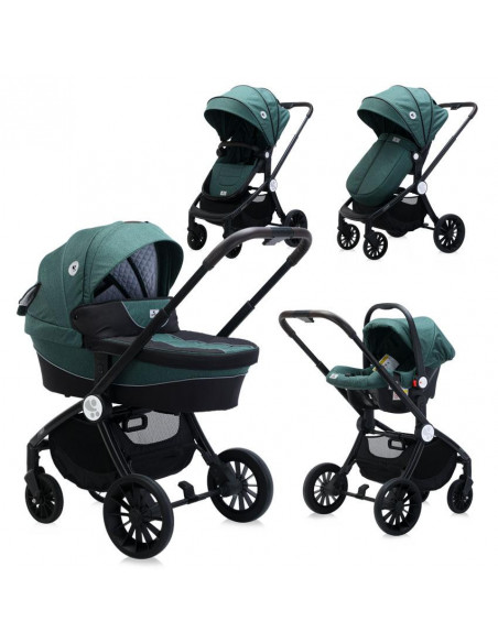 Carucior Set 3 in 1, Ramona, Olive Green,10021682190