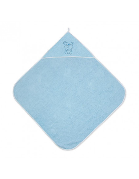 Prosop bebe cu gluga, 100x100 cm, Blue, Blue,20810400004