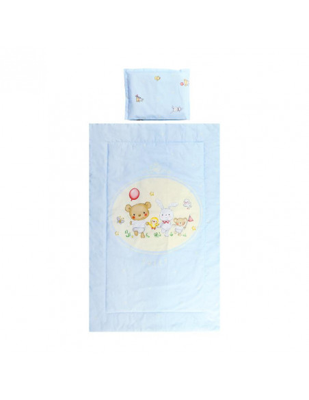 Set lenjerie pat 3 piese, bumbac ranforce, Cosy, Bear Party