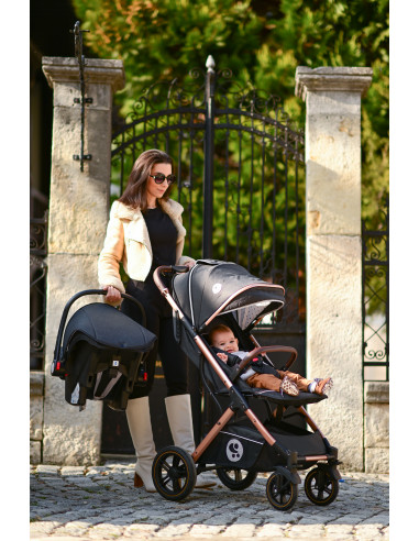 Carucior Set, Storm, pana la 22 kg, cos auto inclus, cadru