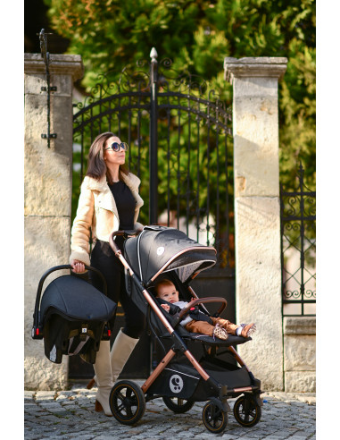 Carucior Set, Storm, pana la 22 kg, cos auto inclus, cadru