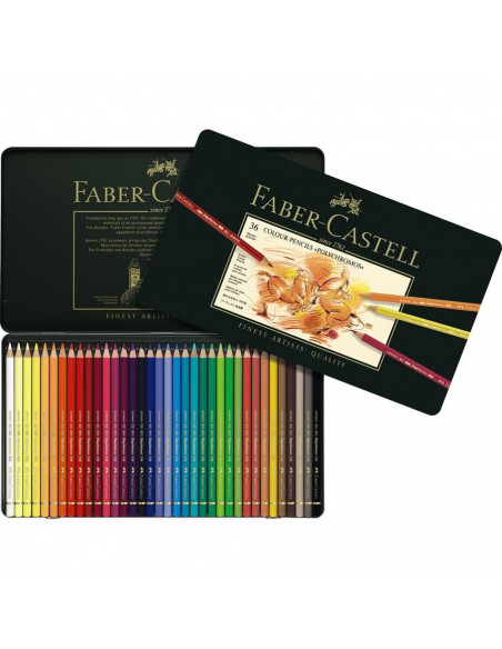 FC110036,Creioane Colorate Faber-Castell Polychromos, 36 Culori, Cutie Metal FC110036,Creioane Colorate Faber-Castell Polychromos, 36 Culori, Cutie Metal