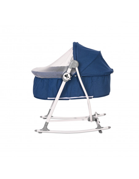 Patut leagan pentru nou nascut 2 in 1 Alicante, Blue,10080490004 Patut leagan pentru nou nascut 2 in 1 Alicante, Blue,10080490004