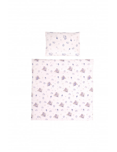 Set lenjerie pat 5 piese, bumbac ranforce, Eva, Blue