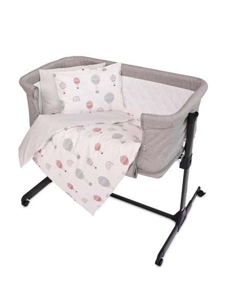 Set lenjerie pat 5 piese, bumbac ranforce, Eva, Grey