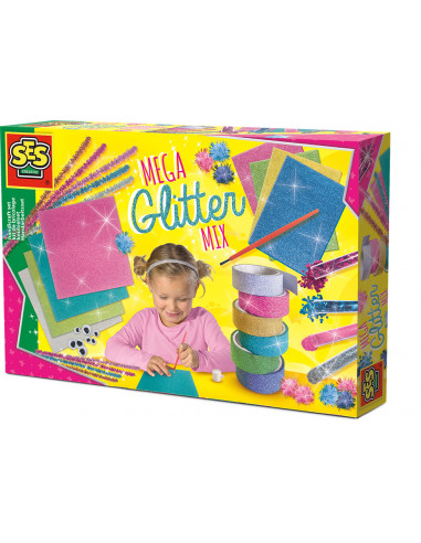SES Creative Mega set cu sclipici,S14109