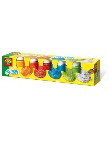 Set pictura cu sclipici 6 x 50ml - SES (S00333),S00333