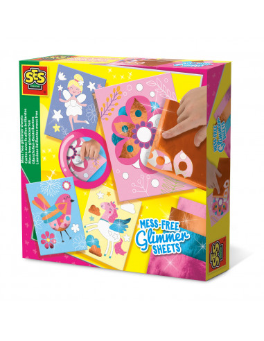 Set creativ cu foite sclipitoare, fara mizerie,S14106