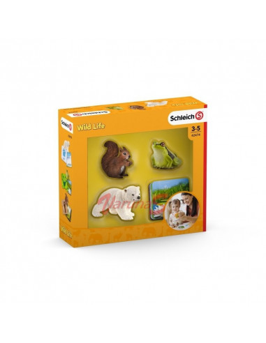 Schleich CARTONASE EDUCATIVE WILD LIFE,SL42474