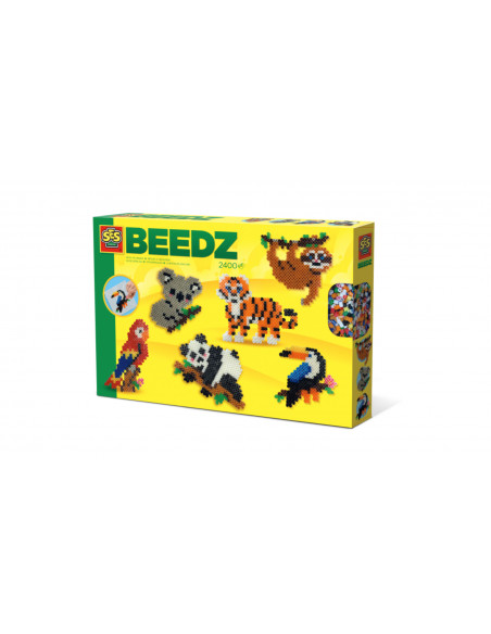 SES Creative Set margele - Animalute din jungla,S06303