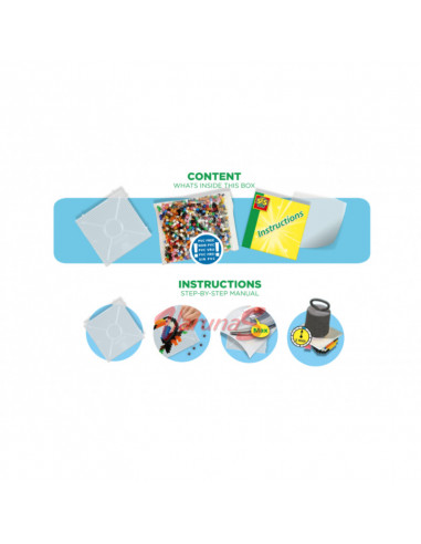 SES Creative Set margele - Animalute din jungla,S06303