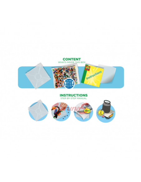 SES Creative Set margele - Animalute din jungla,S06303