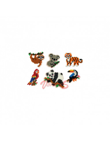 SES Creative Set margele - Animalute din jungla,S06303