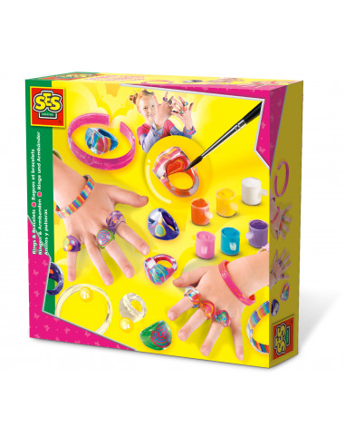 Set creativ - Inele si bratari pictate - SES (S01007),S01007