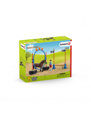 SCHLEICH Cursa de Agilitate cu Ponei,SL42482