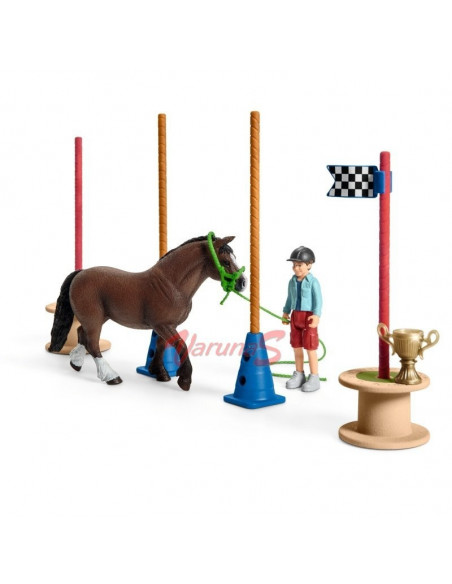 SCHLEICH Cursa de Agilitate cu Ponei,SL42482
