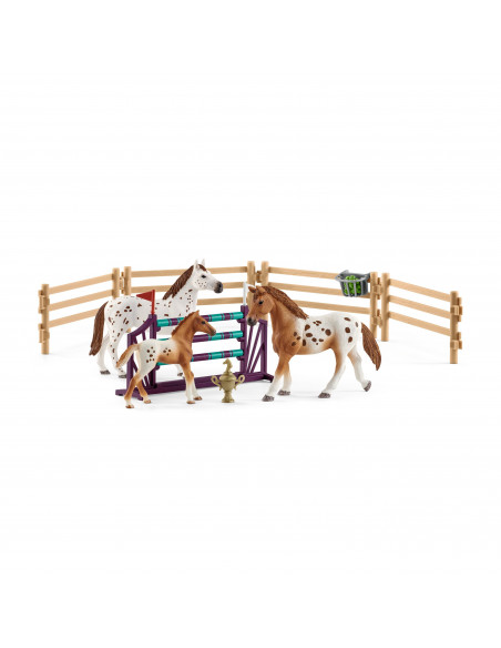 Schleich Set Training Turneu si cal Appaloosa,SL42433