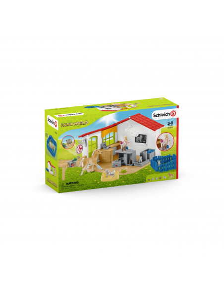SCHLEICH Cabinet veterinar cu animale de casa,SL42502
