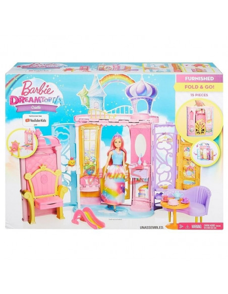 MATTEL Barbie¬Æ Dreamtopia Portable Castle Dollhouse,FTV98