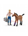 SCHLEICH Veterinarul Viziteaza Iapa si Manzul,SL42486