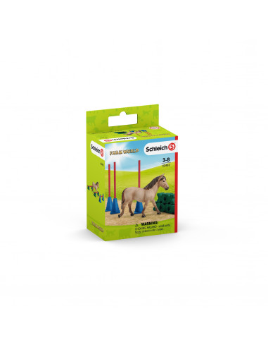 SCHLEICH Cursa de obstacole pentru ponei,SL42483