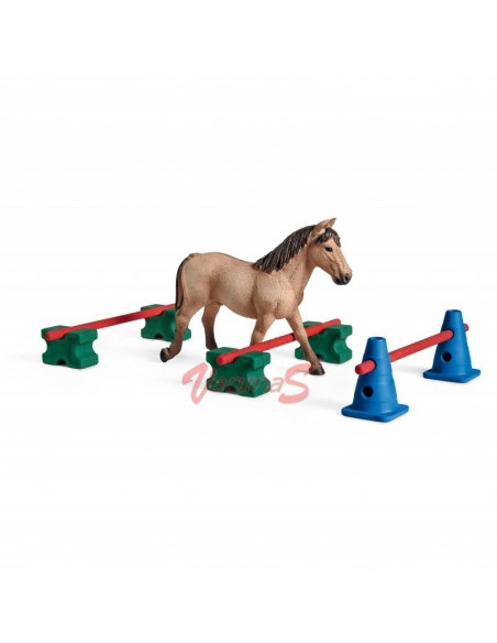 SCHLEICH Cursa de obstacole pentru ponei,SL42483