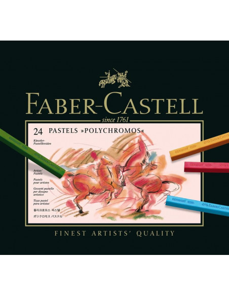 FC128524,Creioane Pastel Faber-Castell Polychromos, 24 Culori FC128524,Creioane Pastel Faber-Castell Polychromos, 24 Culori