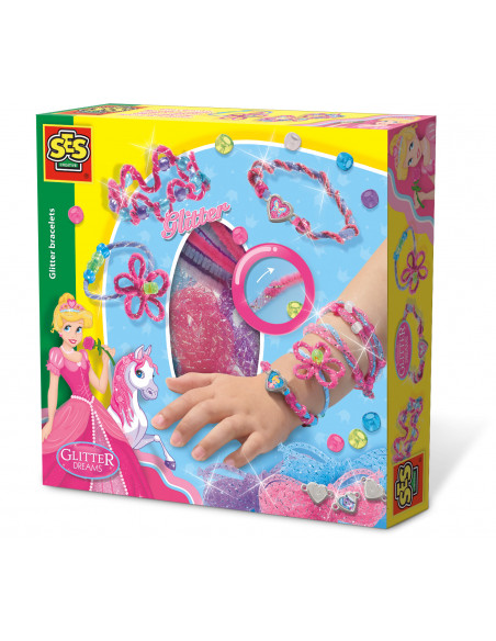 Set creativitate bratari cu sclipici - SES (S14128),S14128