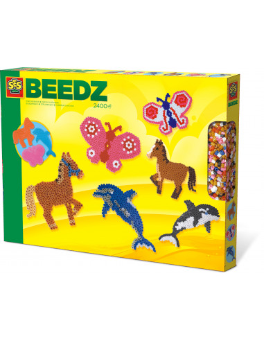 Set cu margele si planseta in forma de diverse animale 2400