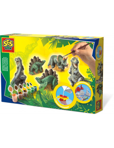 Set creativ mulaj & pictura - Dinozauri - SES (S01406),S01406