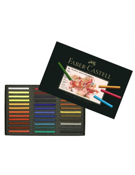 FC128536,Creioane Pastel Faber-Castell Polychromos, 36 Culori