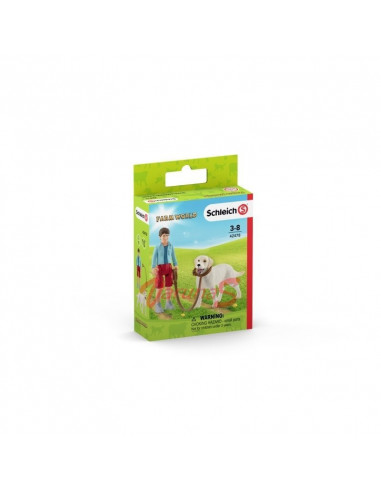 Schleich Plimbare cu Labrador Retreiver,SL42478