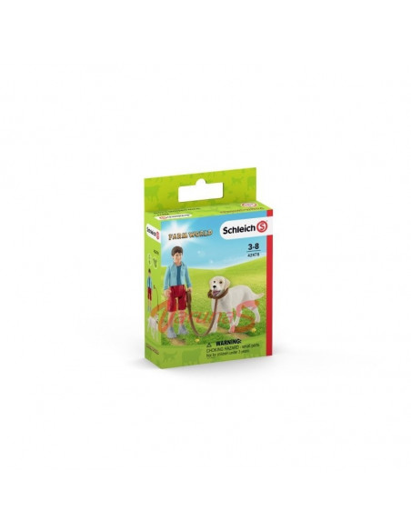 Schleich Plimbare cu Labrador Retreiver,SL42478