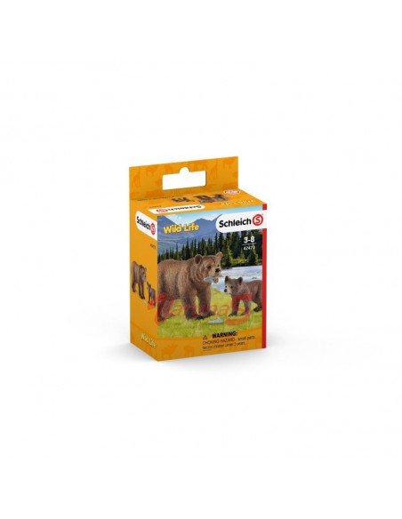 Schleich Ursoaica Grizzly cu pui,SL42473