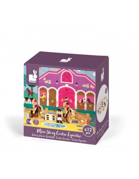 Set Mini Story Janod - Povesti la scoala de calarie -