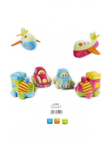 Jucarie Plus Venturelli - Lelly Baby Tren, Avion, Auto -