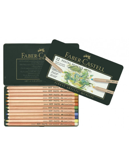 FC112112,Creioane Pastel Faber-Castell Pitt, 12 Culori