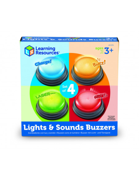Sonerii cu lumini si sunete pentru raspuns - set 4 buc,LER3776