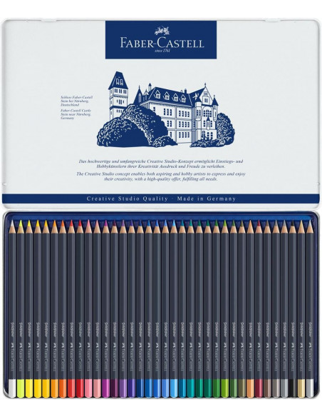 FC114736,Creioane Colorate Faber-Castell Goldfaber, 36 Culori, Cutie Metal