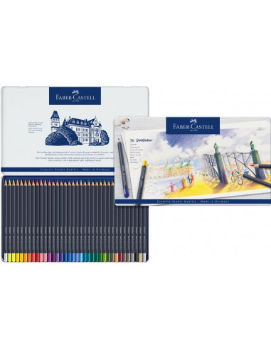 FC114736,Creioane Colorate Faber-Castell Goldfaber, 36 Culori, Cutie Metal