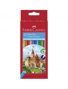 Creioane Colorate Eco Faber-Castell, 12 culori