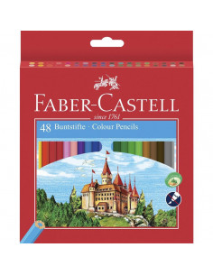 FC120148,Creioane Colorate Eco Faber-Castell, 48 culori