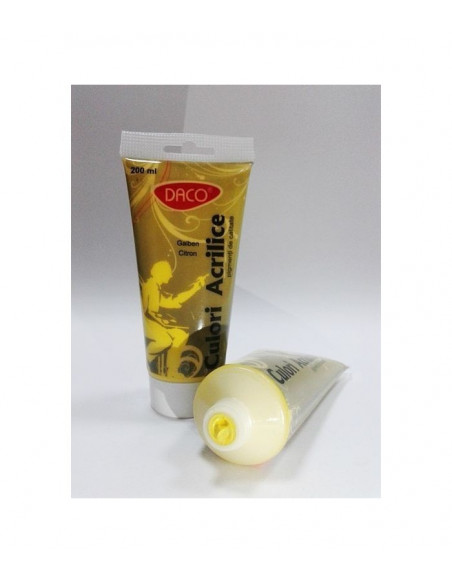 CU3200GCT,Culori acril 200ml daco galben citron cu3200gct CU3200GCT,Culori acril 200ml daco galben citron cu3200gct