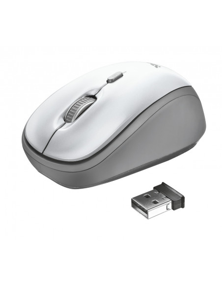 Mouse Trust Yvi, wireless, alb,TR-23386