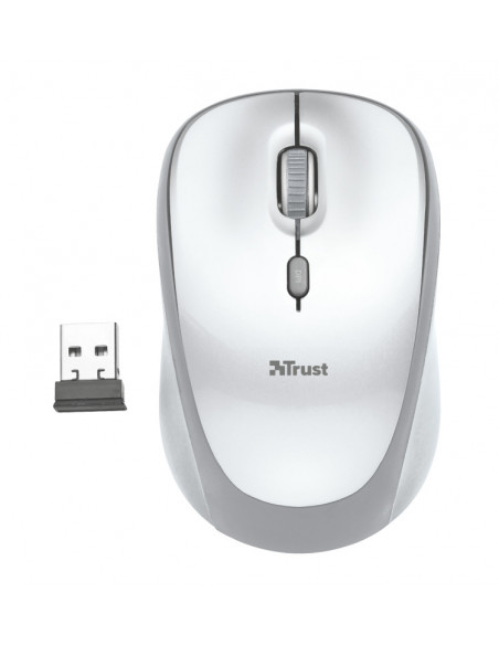 Mouse Trust Yvi, wireless, alb,TR-23386